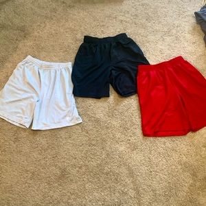 Men’s basketball shorts. Size S. Three pair